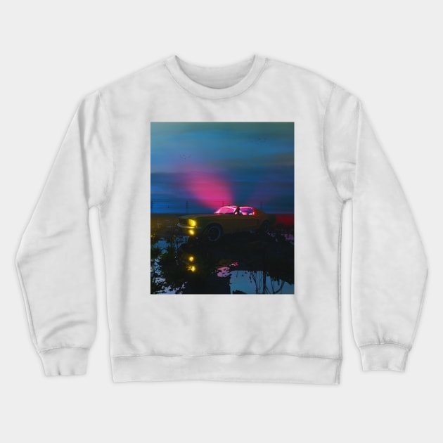 Escape Through The Night Crewneck Sweatshirt by devansh